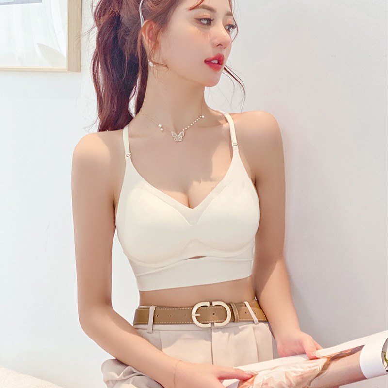 Áo Lót Nâng Ngực Không Đường May Hình Chữ U Hở Lưng Gợi Cảm