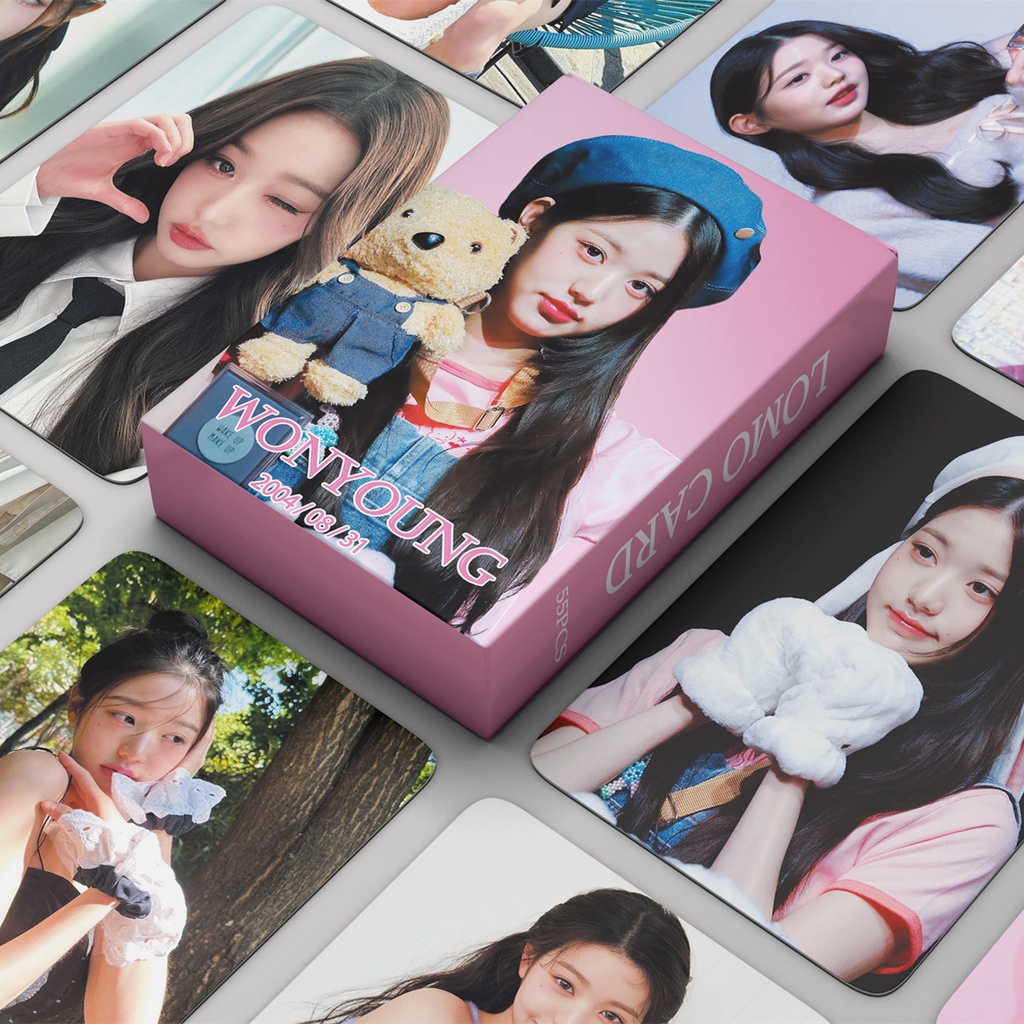 55pcs/box WONYOUNG IVE Photocards Lomo Cards Kpop Postcards Collection New Arrivals