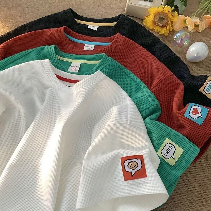 Áo Thun Trơn Tay Ngắn Plus Size M-8XL Phong Cách Hàn Quốc Cho Nam