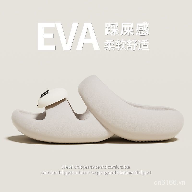 Dép Sandal Đế Dày Hai Dây Hình Đôi Mắt To Thời Trang Mùa Hè Dành Cho Bạn Nữ Mang Trong Nhà / Ngoài Trời / Đi Biển