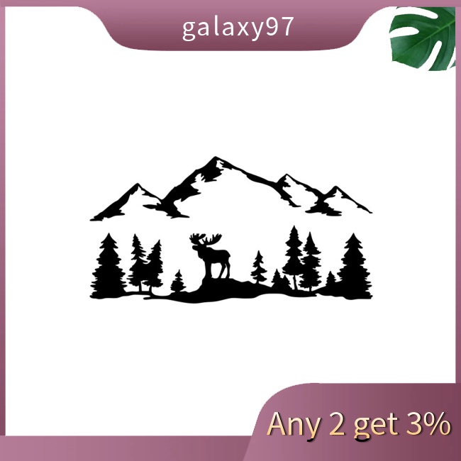 Miếng Dán Trang Trí Thân Xe Hơi Họa Tiết Rừng Cây / Núi Độc Đáo Cho Rv Camper galaxy D-1414