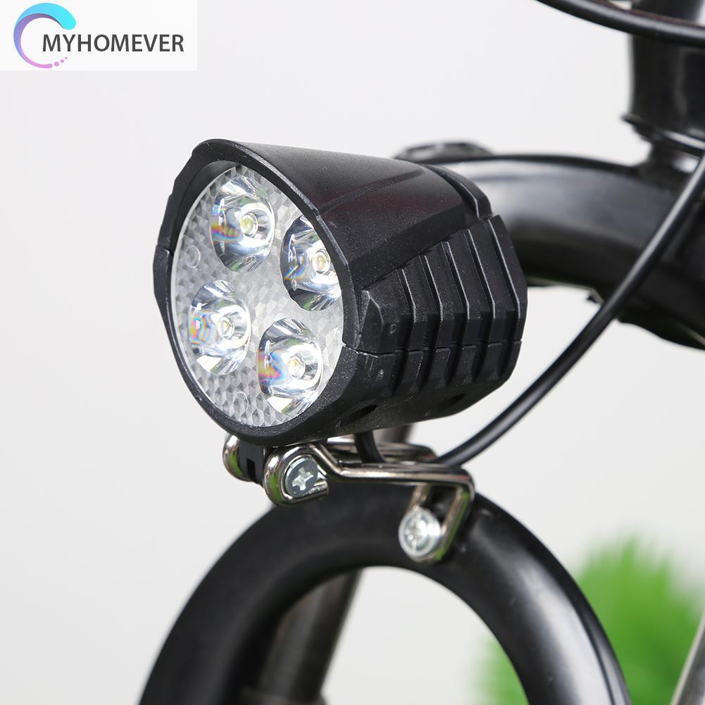 Đèn Pha LED 48V Kèm Còi Dành Cho Xe Đạp Điện