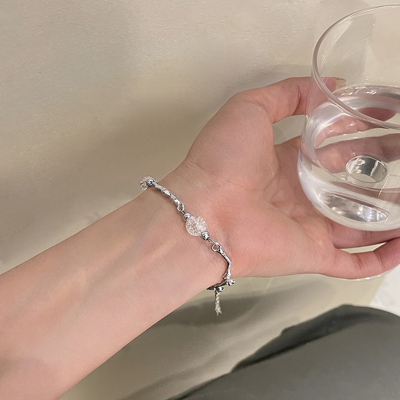 Vòng cổ Bạc Đính Hạt Resin Thời Trang Dành Cho Nữ