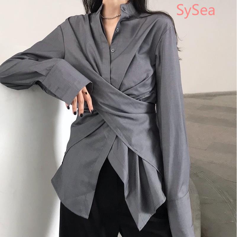 Áo Sơ Mi Tay Dài Dáng Rộng Phong Cách Thời Trang Hàn Quốc