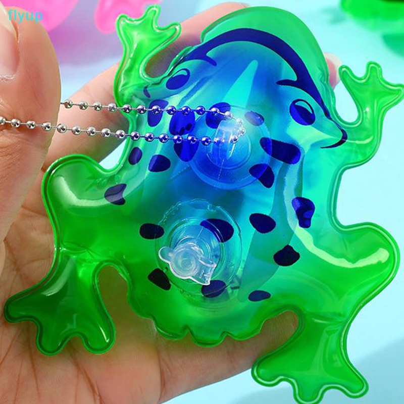 1 Bong Bóng Bơm Hơi Hình Ếch Phát Quang Kích Thước 11 / 20cm Trang Trí Tiệc
