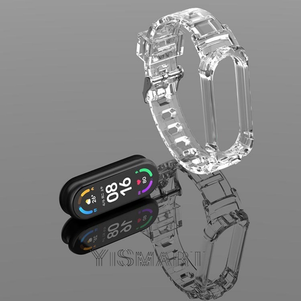 Vỏ glacier cho xiaomi mi band 3 4 5 6 7 dây đeo tay tpu mềm cho miband band 8 phụ kiện dây đeo thay thế