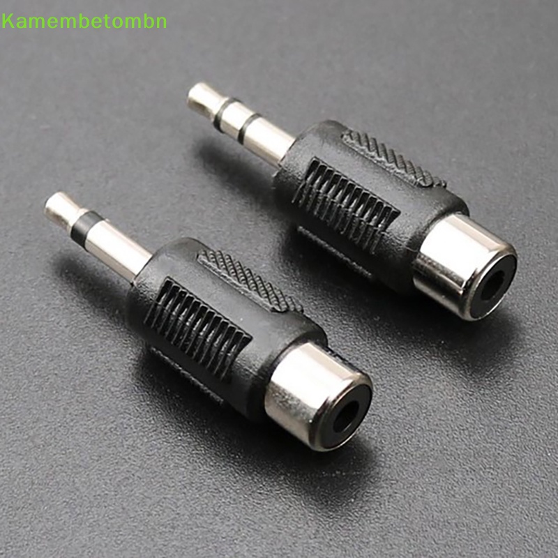 Kamembbn 1pc rca jack connector to jack 3.5 mm mono stereo plug adapter audio rca plug vn
