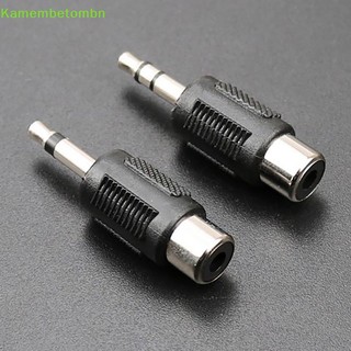 Kamembbn 1pc rca jack connector to jack 3.5 mm mono stereo plug adapter audio rca plug vn