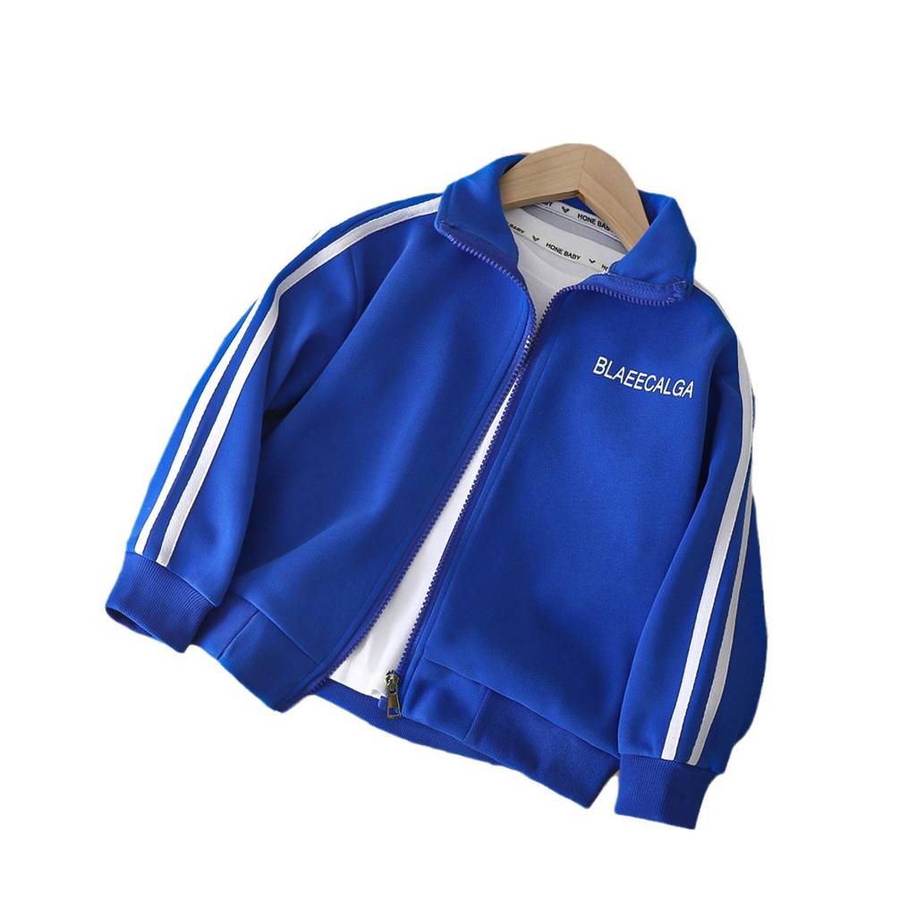 Áo Khoác Bóng Chày Cotton Màu Trơn Phong Cách Hàn Quốc Thời Trang Mùa Thu Kích Thước 90-160CM Dành Cho Bé Trai Gái