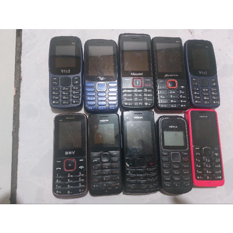 Điện thoại cục gạch 2 Sim, 1 Sim cũ NGẪU NHIÊN giá sỉ