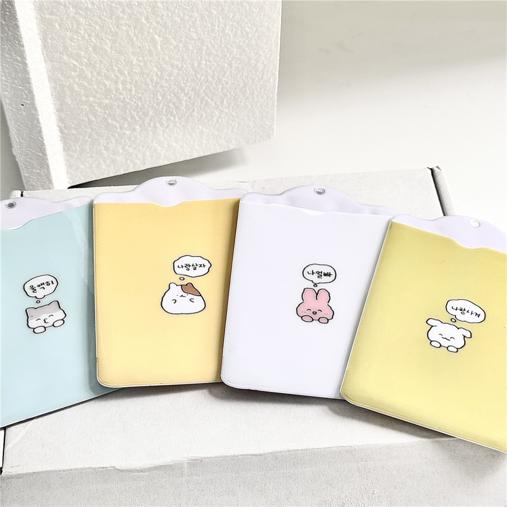 Ins wind cat dễ thương chủ thẻ han ảnh 3 inch thần tượng thẻ nhỏ thẻ sinh viên người tổ chức thẻ chủ mặt dây chuyền