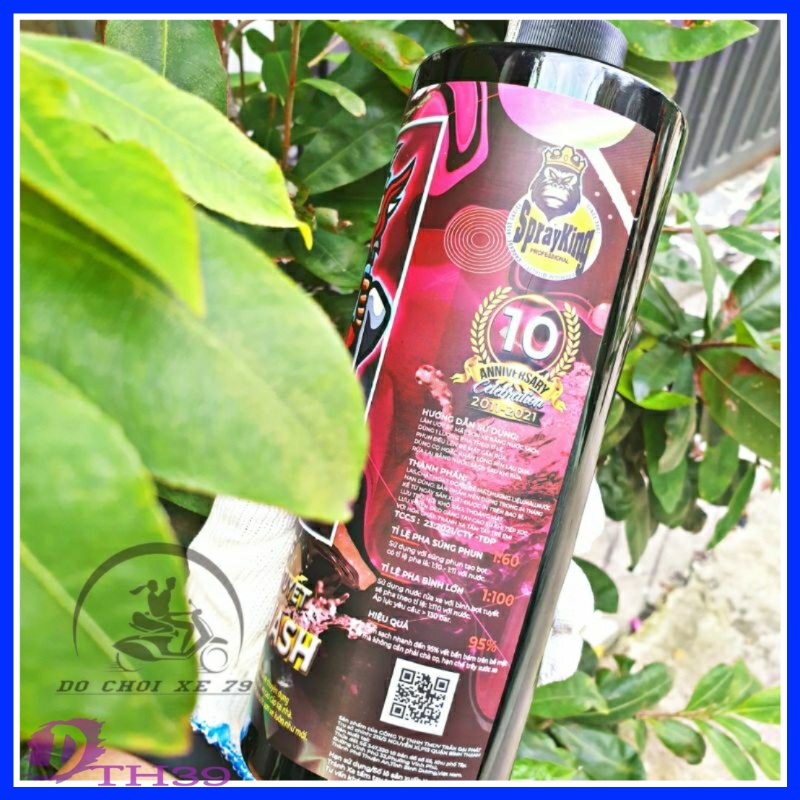 Xà Bông Bọt Tuyết SUPER WASH 1 Lít Đậm Đặc Siêu Bóng Xe Máy Ô Tô
