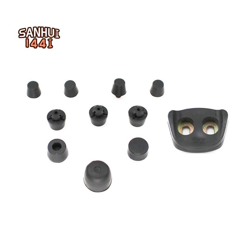 11 cái bộ giảm chấn cửa ô tô đệm đệm bump stop cao su giảm chấn cho mitsubishi pajero montero v31 v32 v33 v43 v45 v73 v77