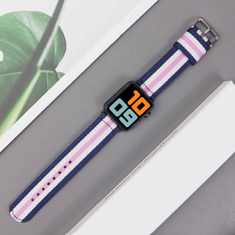 Cnagain nylon canvas strap cho apple watch ultra series 8/7/6/5/4/3/2/1 se vòng đeo tay bằng vải vòng đeo tay cho iwatch 49mm 45mm 41mm 44mm 40mm 42mm 38mm phụ kiện đồng hồ thông minh