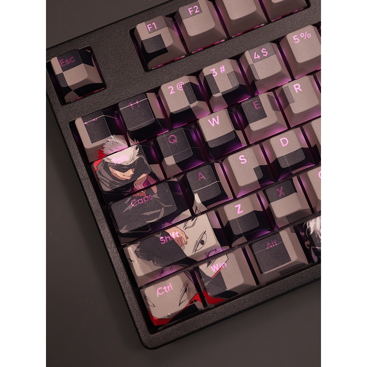Satoru gojo keycaps cherry profile jujutsu kaisen pbt dye sub bàn phím cơ keycap
