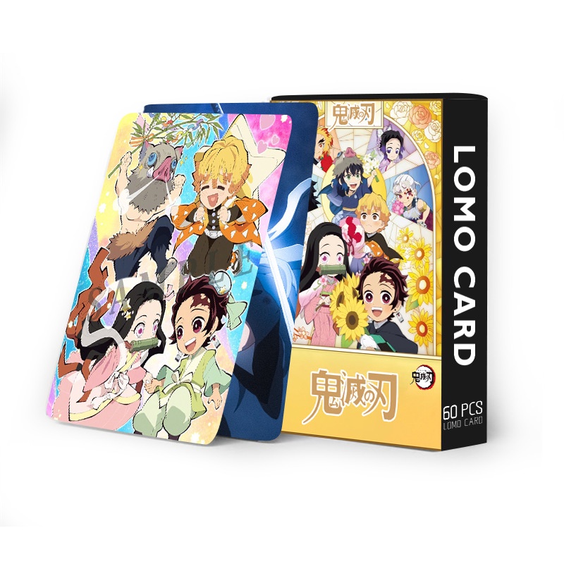 Demon Slayer Photocard Lomo Card Anime Collectibles 60pcs/box
