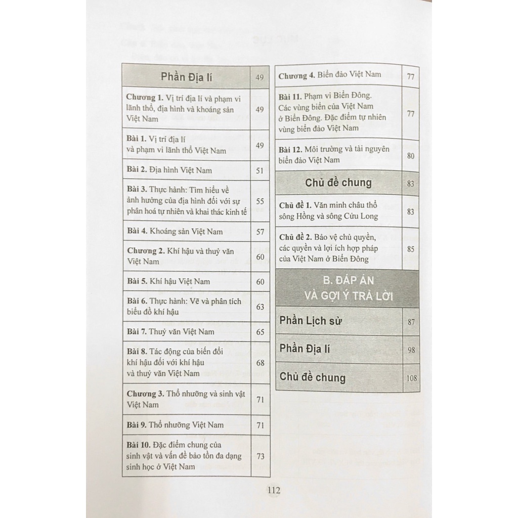 Sách Bài Tập Lịch Sử Và Địa Lí 8