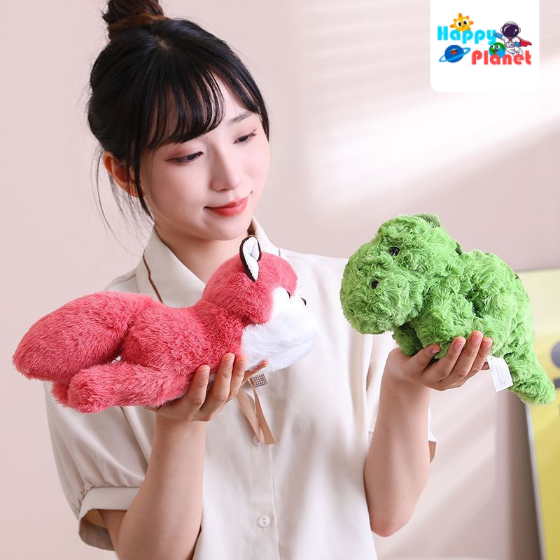 Búp Bê Nhồi Bông Hình Gấu Trúc Màu Đỏ Dùng Làm Quà Tặng Cho Bạn Gái