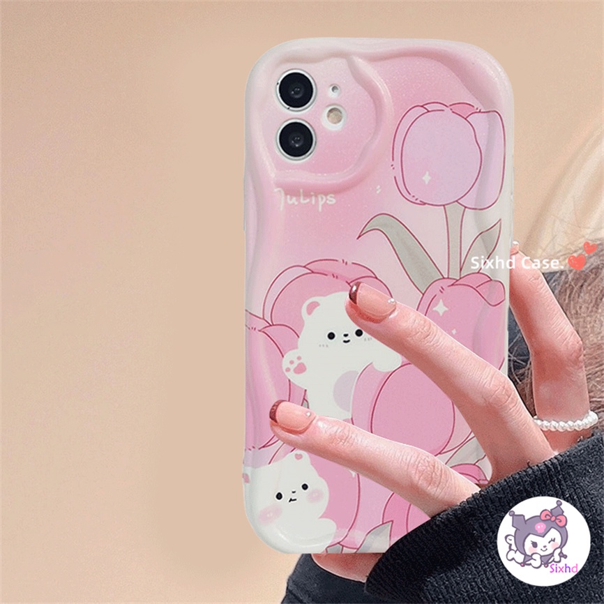 Ốp Lưng Vivo Y02T Y27 Y16 Y02s Y36 Y22 Y21s Y33s Y20 Y20i Y12s Y12A Y20G Y20s Y17 Y15s Y15A Y02 Y35 Y20 Y15 Y12 Y11 Y21 Y95 Y93 Y91 Y50 Y30 V27e V25e cartoon pink rabbit love 3d cream wave