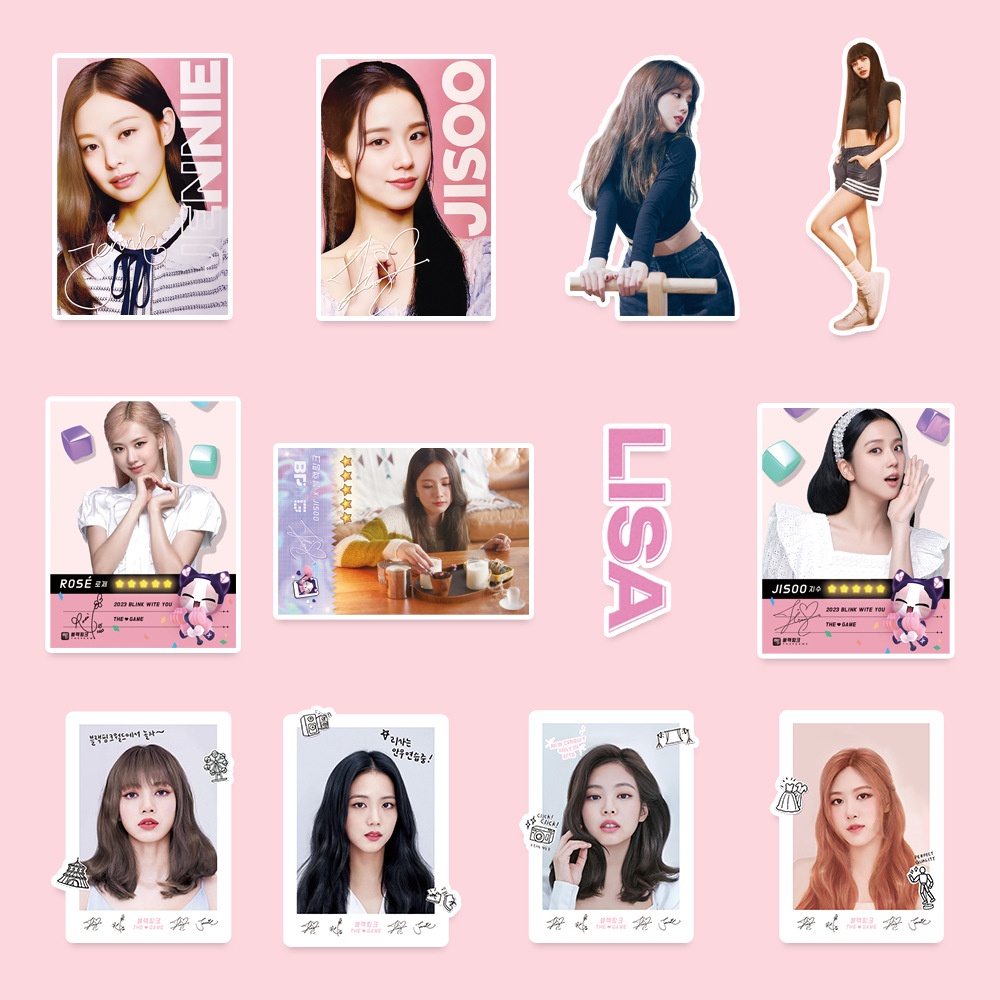 Blackpink Album LISA ROSE Stickers 2023 Coachella The Game Phone Laptop Luggage Sticker