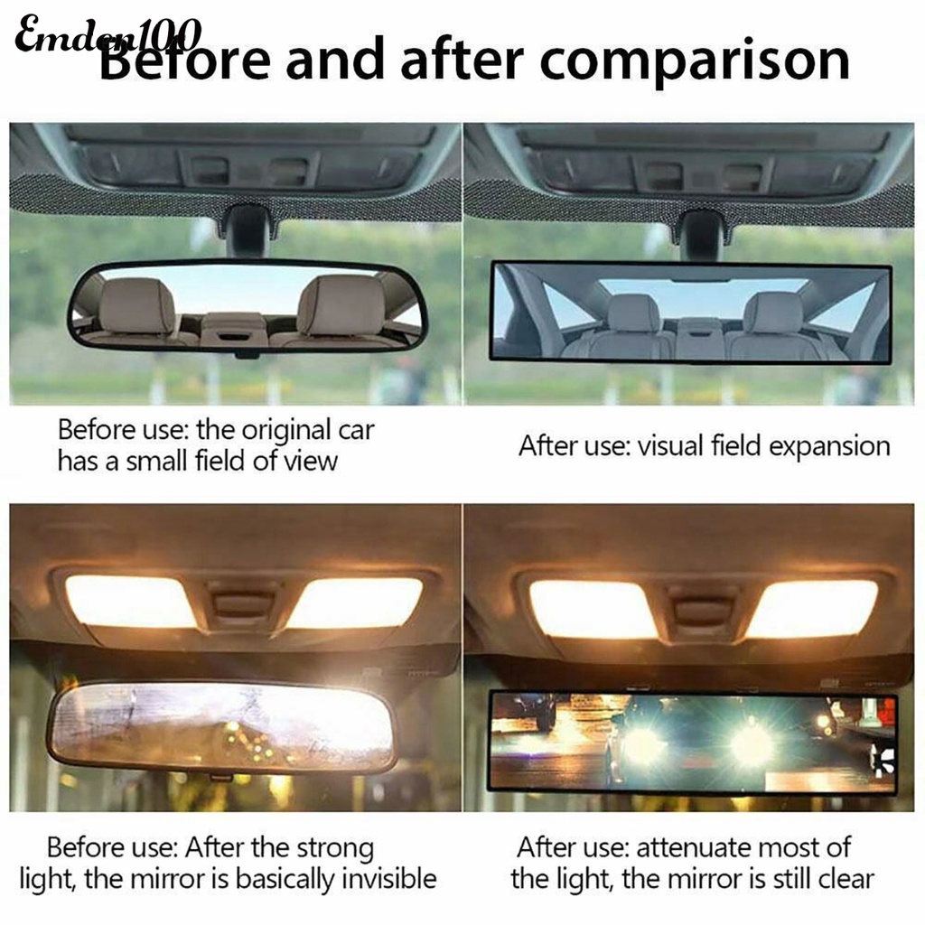 EMDEN Gương Chiếu Hậu Góc Rộng 300Mm Cho Xe Hơi