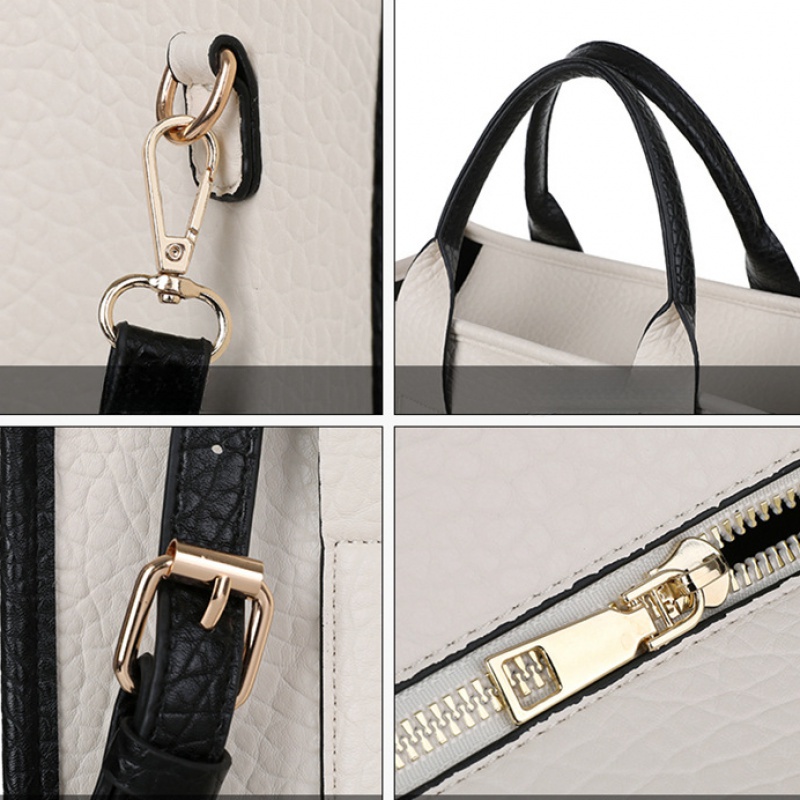 2023 mới hai màu pu letter pack túi nữ đeo vai messenger túi xách thời trang túi tote