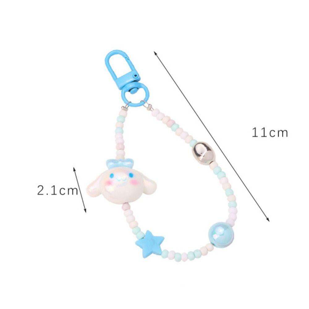 Daiga Búp Bê kuromi mini Xỏ Hạt Bằng acrylic y2k kuromi mymelody Làm Móc Khóa Thủ Công Cho Nữ