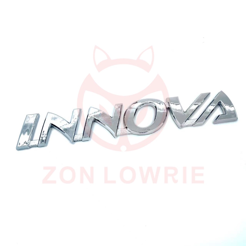 1 Miếng Dán logo Chữ innova Bằng abs Dùng Trang Trí Xe Hơi toyota