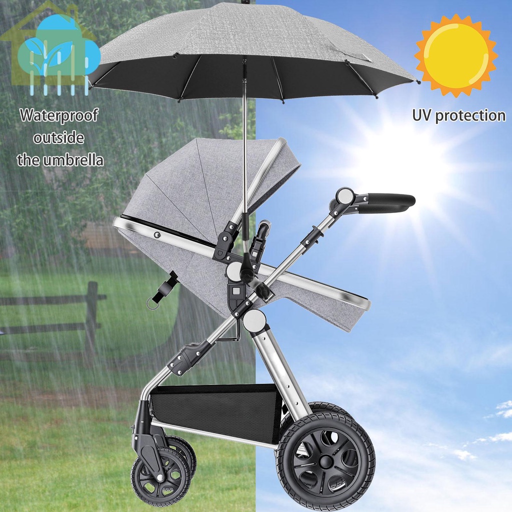 Xe đẩy trẻ em ô có kẹp đường kính 85cm ô xe đẩy trẻ em 360°Xe đẩy điều chỉnh parasol xe đẩy chống thấm parasol shopabc2537