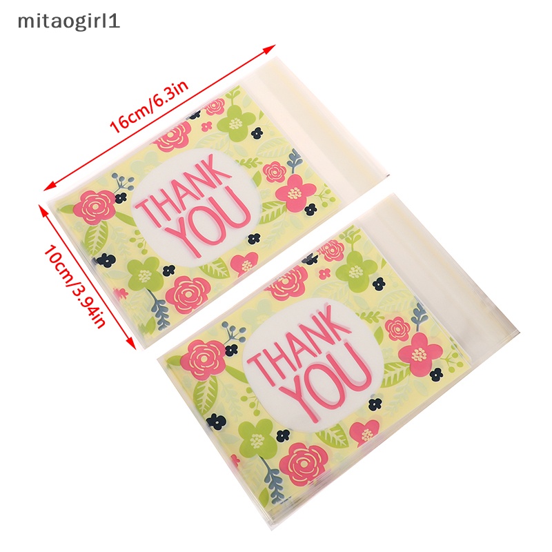 100 cái 10 * 13 cm cảm ơn cảm ơn túi bánh kẹo tiệc cưới ngày lễ tạ ơn túi quà tặng bánh quy nhựa túi đóng gói boutique