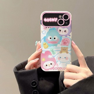 Iphone fun cute ugly fish case điện thoại cửa sổ lớn cho 7 7plus 8 8plus xs xr 11 12 13 14 pro plus promax all-inclusive chống rơi