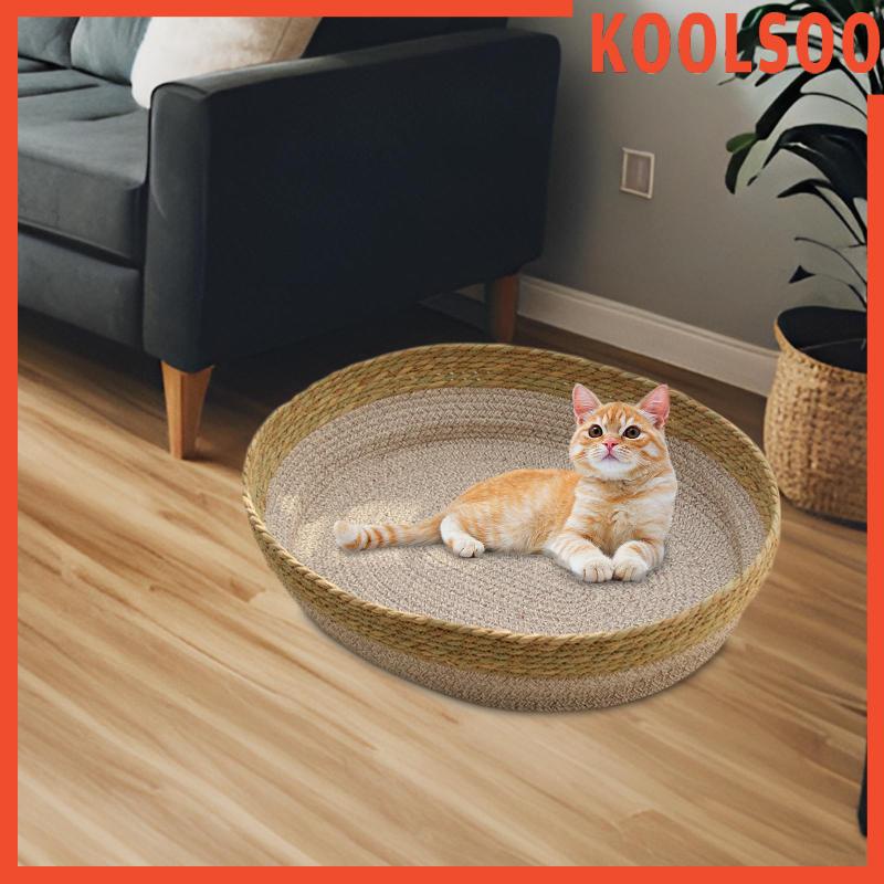 Cat scratch mat bed basket dog bed scratching pad dệt mang chống chịu cho mèo ngủ giường cho thú cưng nhà cho mèo lớn cún con mèo con