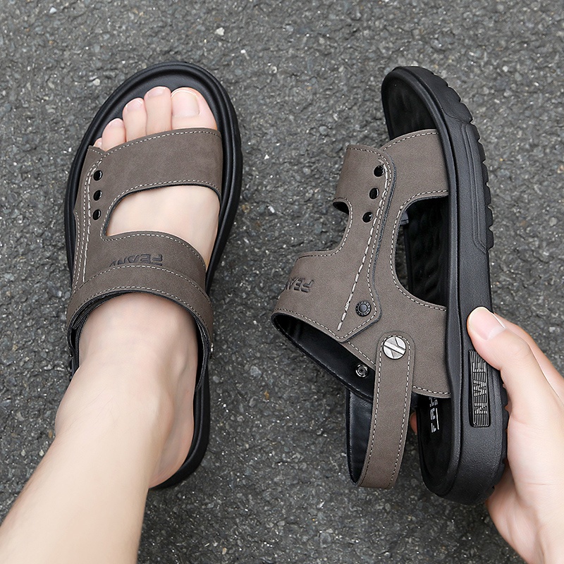 Giày Sandal Hở Ngón Đế Mềm Thoải Mái Thời Trang Đi Biển Cho Nam