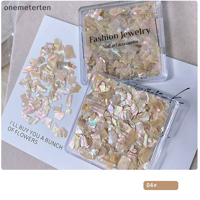Rten aurora nail shell sequins lấp lánh gradient symphony polarized flakes symphony abalone shell diy nail decoration n