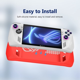 Đối với asus rog ally game console case soft silicone protection cover anti-scratch protector shell sleeve and two thumb grip caps phụ kiện trò chơi