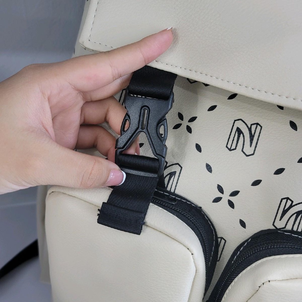 Balo Da Unisex NORMAL - Balo Đi Học, Ba Lô Thời Trang Đựng Được Laptop minte jeans