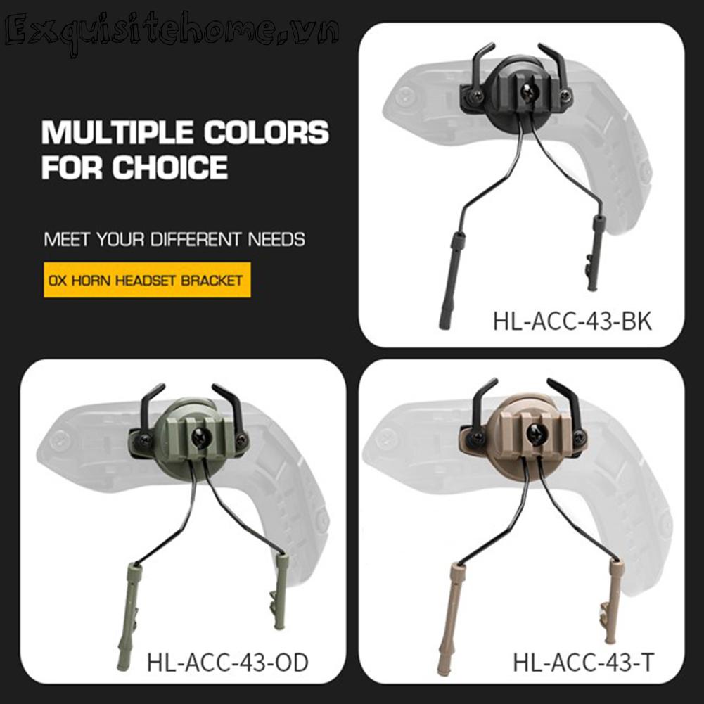 Tai nghe mũ bảo hiểm rail adapter ox horn earmuff bracket for 19-21mm helmet rail