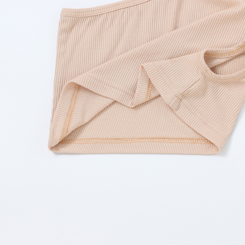 Áo Croptop Trễ Vai Chất Liệu Cotton Thời Trang Mùa Hè Phong Cách Hàn Quốc Cho Bé Gái