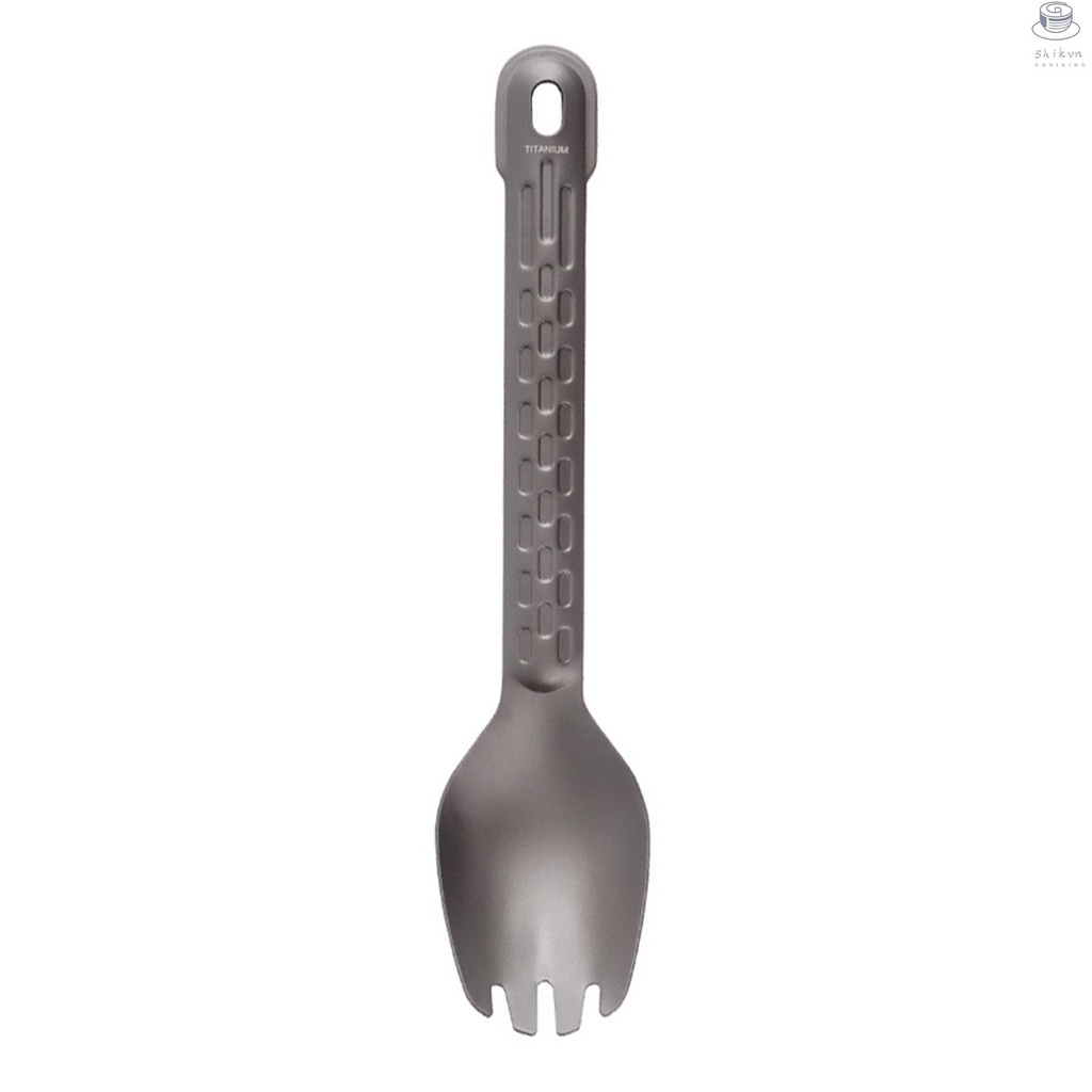 Muỗng Nĩa Bằng Titan Trọng Lượng Nhẹ Tiện Dụng Mang Theo Du Lịch Cắm Trại