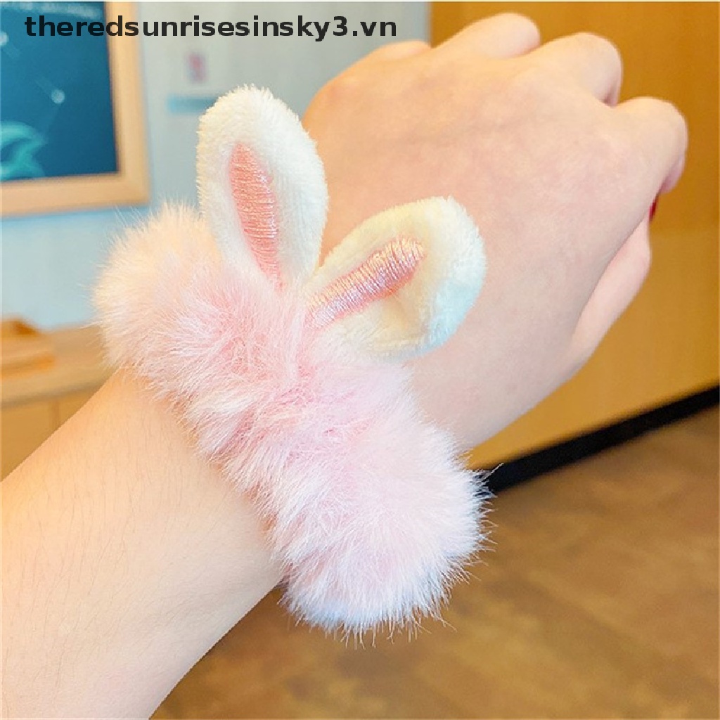 ## Dây Cột Tóc Co Giãn Hình Tai Thỏ Màu Kẹo Ngọt Thời Trang Cho Nữ