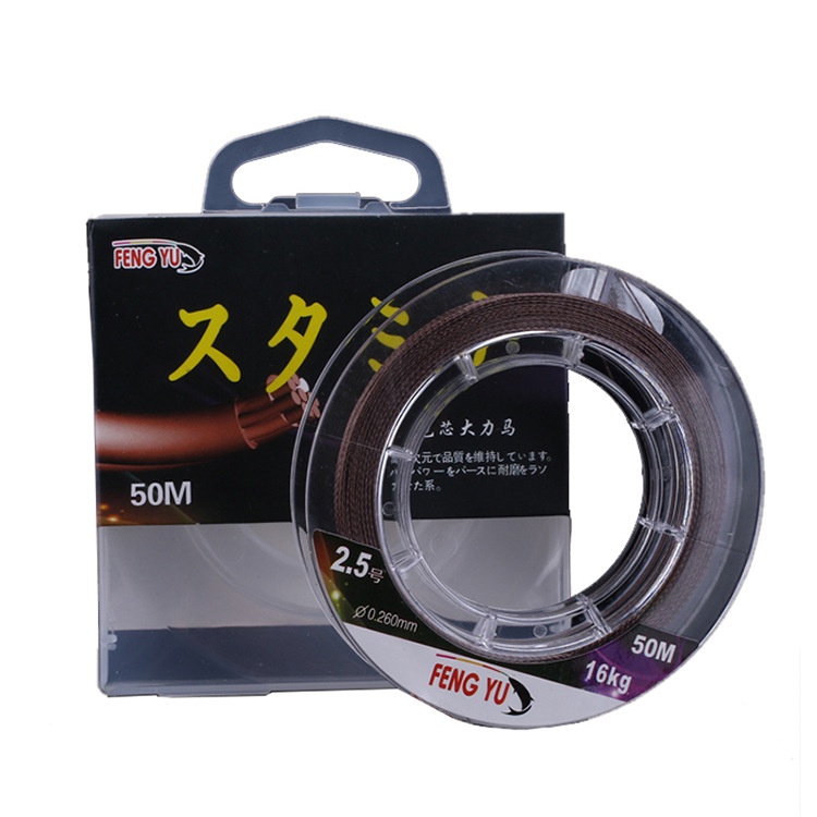 Cuộn dây câu cá lõi thép chống rối và mài mòn cao PE 50M