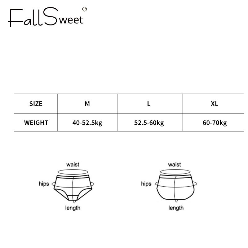 FallSweet M-XL Quần Lót Lọt Khe Phối Ren Mềm Mại Thoáng Khí Màu Trơn Quyến Rũ Cho Nữ