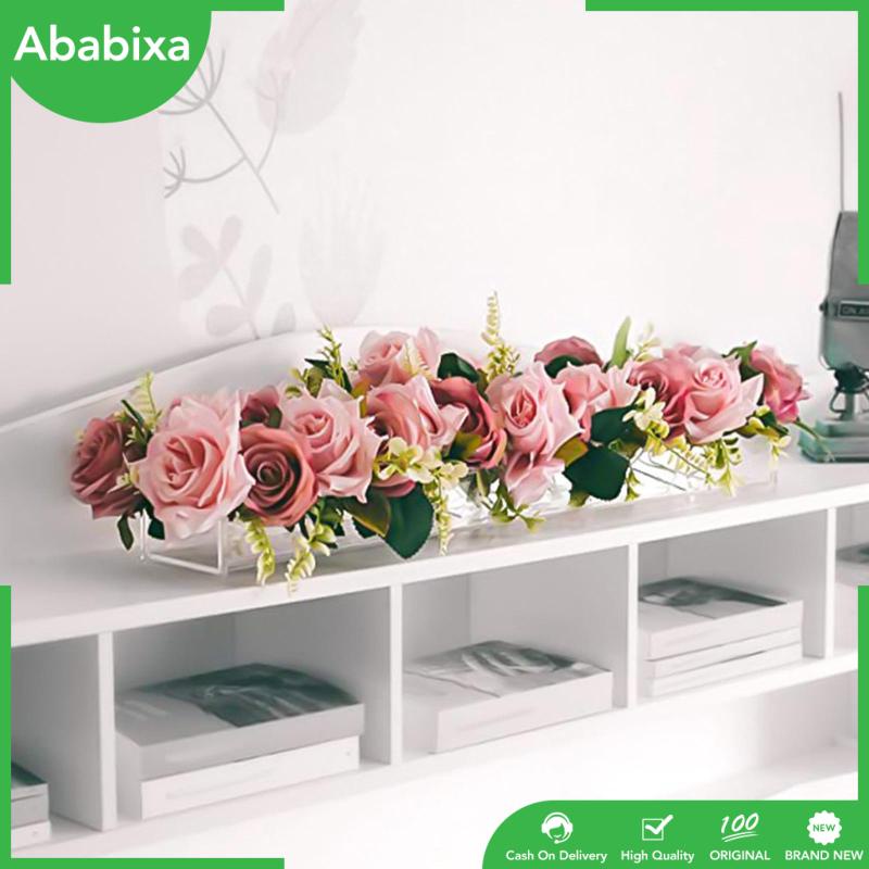 [Ababixa] Giá Đỡ Chậu Hoa Bằng Acrylic Hình Chữ Nhật Có Lỗ Thoát Nước Trang Trí Tiệc Cưới