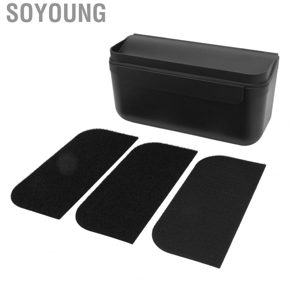 Soyoung Center Console Side Organizer Neat Storage Easy Access Black Portable Replacement for Tesla Model 3 Y