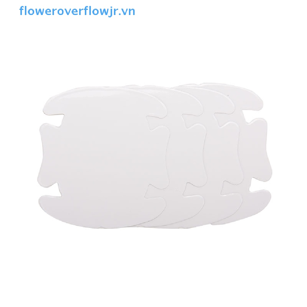 Bộ 4 Miếng Phim Trong Suốt Dán Bảo Vệ Cốc Nước / Tay Cầm Cửa Xe Hơi