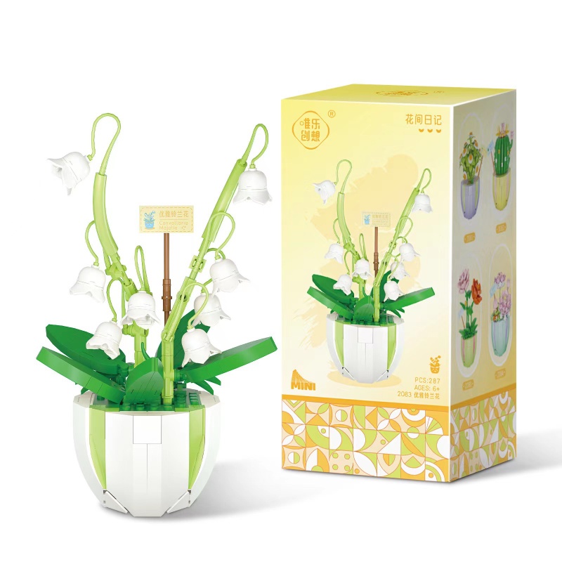 Mô Hình Đồ Chơi Lắp Ráp Chậu Hoa Trang Trí Hợp Thời Trang