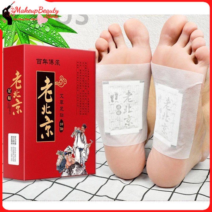 Hộp 50 Miếng Dán Chân Ngải Cứu Thải Độc Lão Bắc Kinh - Miếng Dán Ngải Cứu Thải Độc Chân - Hộp 50 Miếng MS 303 [ Makeup]