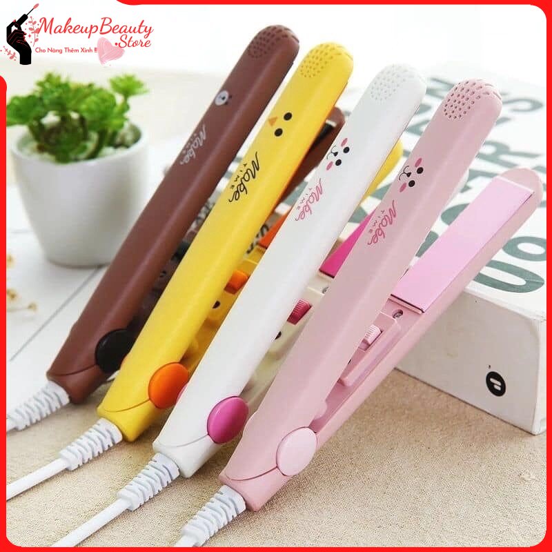 Máy là tóc mini cute kèm hộp nhựa MS 108 [ MakeupBeauty.Store Cho Nàng Thêm Xinh ]