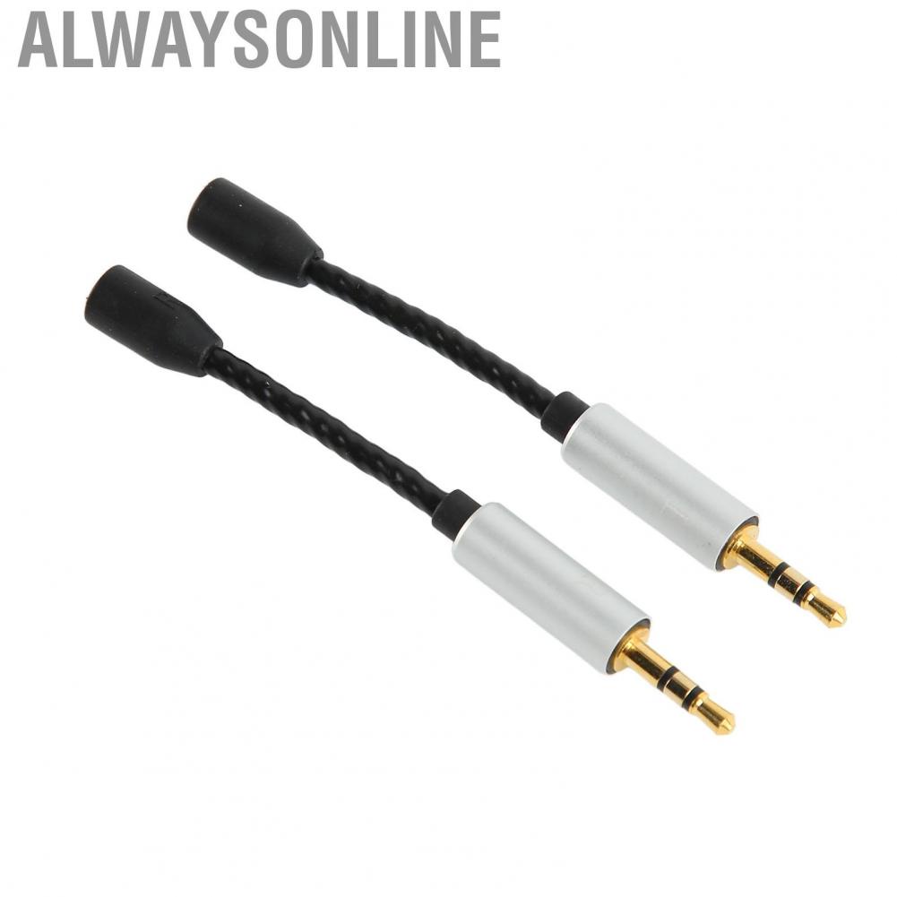 Alwaysonline for MMCX to 2.5mm Adapter Cable Female Male Lossless Plug and Play Small Headphone Cord hot sale