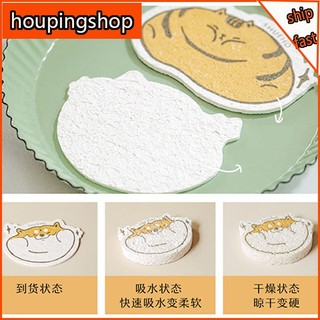 Miếng Bọt Biển Rửa Chén Dễ Thương Có Nút Hít Mạnh